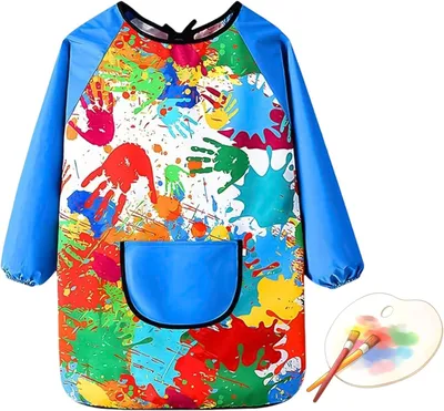 Immagine prodotto di Grembiule da pittura per bambini dai 7 ai 12 anni, grembiule da pittura per la scuola elementare, grembiule da pittura Pelikan per bambini delle scuole elementari, grembiule da pittura per bambini dai 8 ai 10 anni