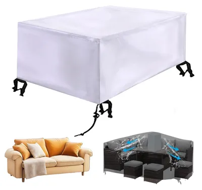 Image de Housses de meubles de jardin - Imperméables et protection UV - Noir