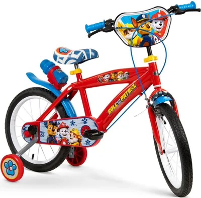 Produktbild von 16 Zoll Kinder Jungen Fahrrad Kinderrad Rad Bike Paw Patrol Blau Rot
