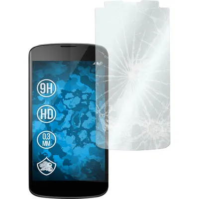 Produktbild von 1er-Pack PhoneNatic Glas-Folie klar  kompatibel mit Google Nexus 4 - Panzerglas für Nexus 4