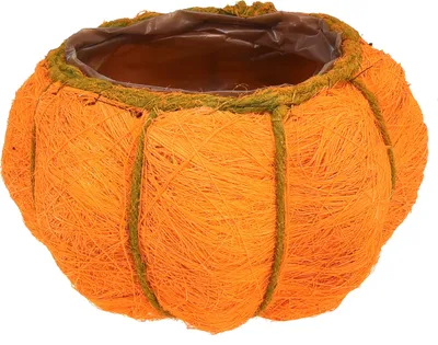 Produktbild von Pflanztopf Kürbis Deko Herbst Orange Gelbgrün Ø21cm H12cm