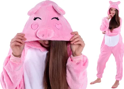 Obrázek produktu pro Kigurumi Onesie pyžamo selátko, velikost S