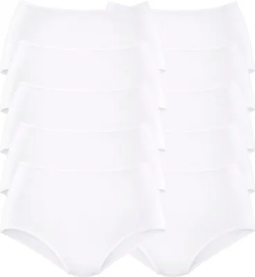 Produktbild von PETITE FLEUR Taillenslip 10 er-Pack weiß Größe 32/34