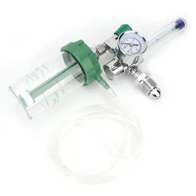 Immagine prodotto di WX YQ01 Riduttore di pressione per ossigeno medico con misuratore di ossigeno e attacco di uscita con filettatura esterna G5/8-14 (CGA540)