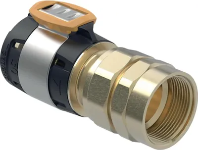 Obrázok produktu pre Geberit GE FlowFit, prechodová spojka SiBr, s IG, d 50 mm x Rp 1 1/2, 1 ks.