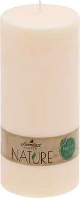 Produktbild von Stumpenkerzen Nature Creme 150 x Ø 68 mm aus 100% natürlichen Rohstoffen ohne Palmöl