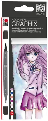 Image de Peinture à l'aquarelle Marabu "GRAPHIX" MA KE MANGA