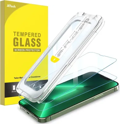 Produktbild von Schutzfolie für iPhone 13 Pro Max 6,7 Zoll, Full Screen Displayschutz, gehärtetes Glas, HD Klar, 2er Pack