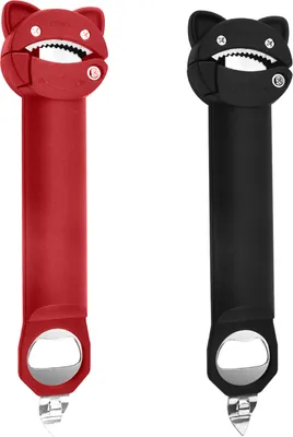 Produktbild von 2-teiliger Glasöffner und Flaschenöffner für schwache Hände, ergonomischer Weinöffner, einziehbarer magnetischer Dosenöffner, multifunktionales Deckelöffner-Werkzeug für Senioren