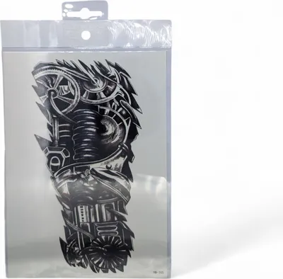 Produktbild von Temporäre Tattoos – Kunstvolle Designs für Ausdrucksstarke Körperschmuck Maschinenkern