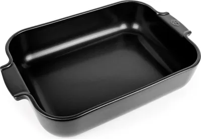 Produktbild von PEUGEOT Keramik Auflaufform APOLLIA 36cm Rechteckig Satin-Schwarz Groß Backofen