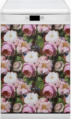 Produktbild von Abwaschbar 45x80 cm Geschirrspüle Magnetmatte Küche Dekorative  - Gartenrosen