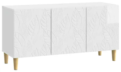 Image de Meuble TV 99 x 34,5 x 50 cm Blanc brillant Bois d'ingénierie