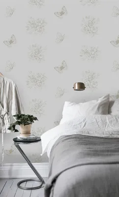 Produktbild von Coloray Fototapete 152x104 cm Vlies-Fototapete - BlumenmotivenButterfliesen Golden