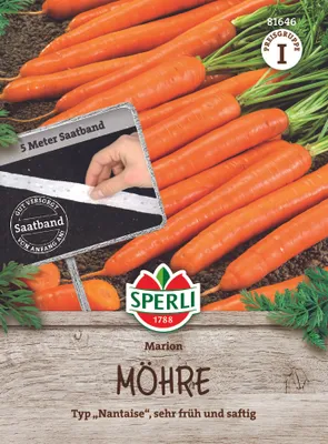 Produktbild von SPERLI Möhren Saatband Marion F1 Daucus carota 5 lfd. Meter