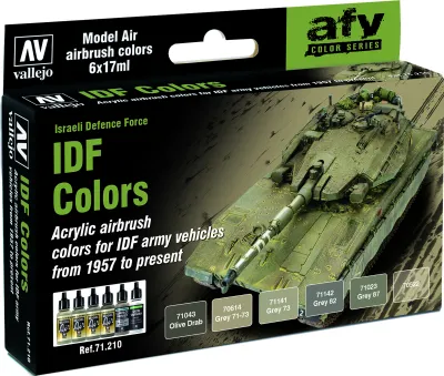 Produktbild von Vallejo 71.210, 17 ml, Grau, Olive, Matte, Flasche