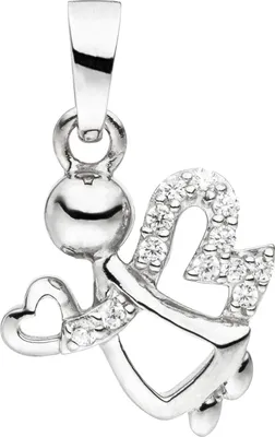 Produktbild von JOBO Kinder Anhänger Engel 925 Sterling Silber 12 Zirkonia
