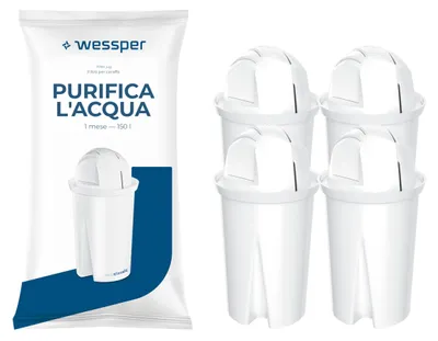 Wasserfilterpatronen Classic 4 Stück Aktivkohle