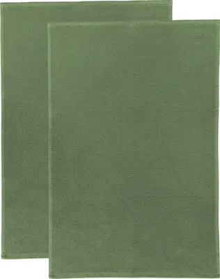 Produktbild von Erwin Müller Frottier-Geschirrtuch 2er-Pack oliv 50x70 cm