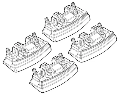 Produktbild von NORDRIVE Dachträgerfuß N21137 Fahrzeugdach für RENAULT KOLEOS (HY)