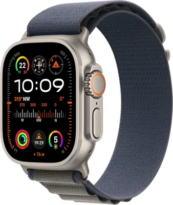 Produktbild von Apple Watch Ultra 2 49mm Titan GPS + Cellular Alpine Loop Large blau