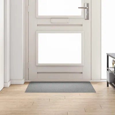 Image de Tapis Couloir Gris clair 100 x 100 cm 100% Polypropylène