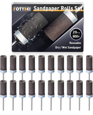 Obrázek produktu pro Brusný papír, zrnitost 800, 20 kusů, pro kov a dřevo, příslušenství pro broušení