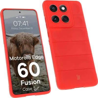 Produktbild von Robuste Handyhülle für Motorola Edge 60 / 60 Fusion, Bizon Case Tur, Rot