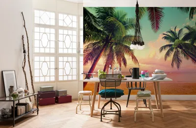 Produktbild von Komar Fototapete "Miami", bunt, 368 x 254 cm
