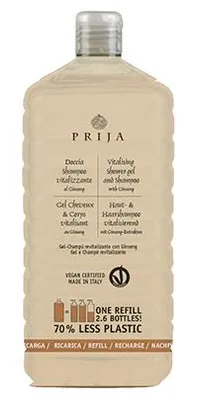 Productafbeelding van Huid- en haarshampoo "Prija" 1000 ml, "vitaliserend", navulfles