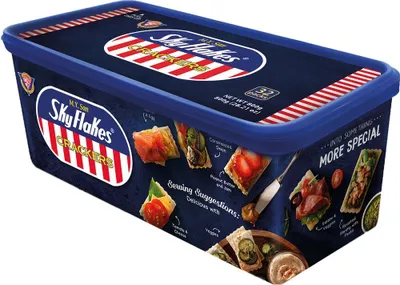 Produktbild von M.Y.San SkyFlakes Crackers Box 800g | Philippinen Weizen Kekse neutral | 32 Packungen