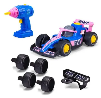 Productafbeelding van Dickie Toys Formule 1 auto, zelfbouwspeelgoed, 23 cm, geschikt voor kinderen vanaf 1 jaar