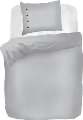 Produktbild von Kayori Shizu Bio-Baumwollsatin Bettwäsche-Garnitur Farbe Silbergrau Größe 240x220+2x80x80 cm