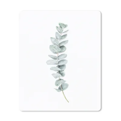 Produktbild von MuchoWow® Mauspad Mousepad Pflanze - Grün - Natur - Weiß 19x23 cm - Mousepads - Maus Mat - Pad - Mausunterlage - Mauspads - Spielen