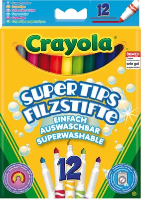 Immagine prodotto di Amigo Crayola pennarelli Supertips 12 penne in una confezione
