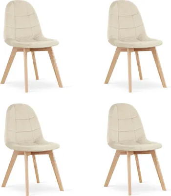 Immagine prodotto di Sedia BORA - velluto beige x 4