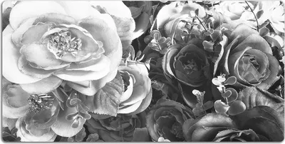 Produktbild von Schreibtischmatte Tischunterlage 100x50 cm Mauspad - Retro Rosen