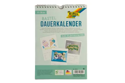 Produktbild von folia Kreativ-Wandkalender 170 x 240 mm weiß