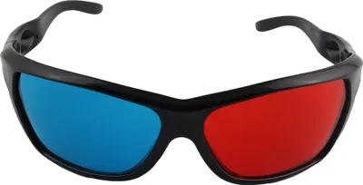 Produktbild von Retro 3D Brille - geschwungene Bügel