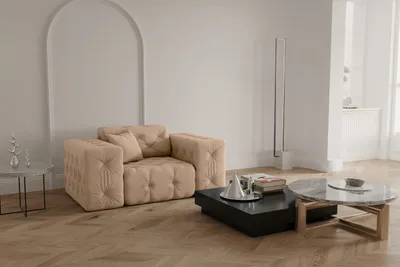 Image de Fauteuil élégant pour salon CLOUD plusieurs couleurs beige