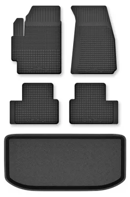 Obrázok produktu pre Vaničkové autokoberce + vaňa kufra pre: Volkswagen Up! 2011- hatchback 5 ks