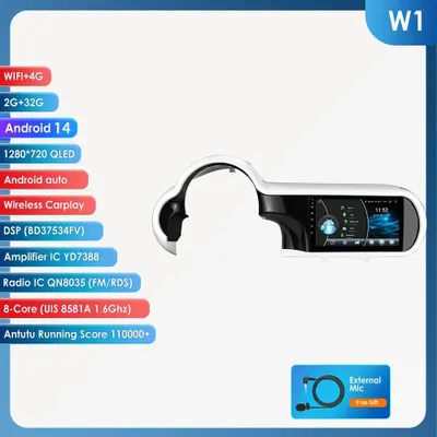 Imagen del producto de Radio para Renault Twingo - Reproductor multimedia - Sistema de navegación - Radio con pantalla táctil - Pantalla de 9 pulgadas