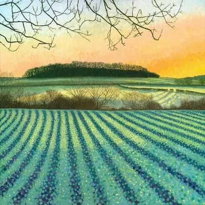 Produktbild von Kartenblock mit Umschlag AC10141 Wintersonnenaufgang – Susan Entwistle