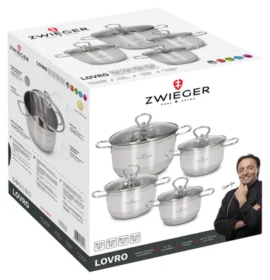 Produktbild von Topfset, 8-teilig, Lovro Zwieger