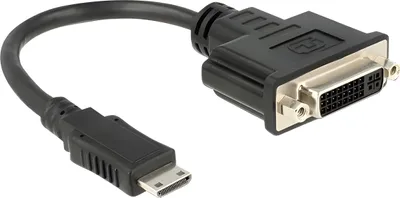 Image de DELOCK HDMI Adapter mini C -> DVI(24+1) St/Bu schwarz