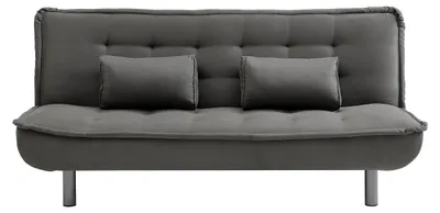Zdjęcie produktu dla Rozkładana sofa 3-osobowa – materiałowa – szara – MISHAN