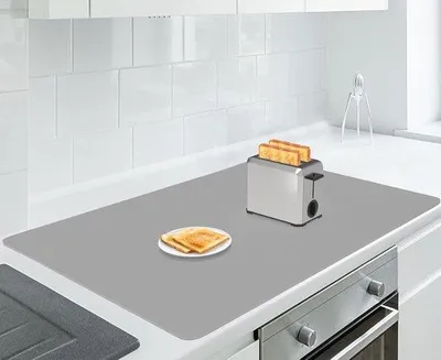 Obrázok produktu pre Tmavosivá tepelne odolná silikónová podložka 90 x 60 cm