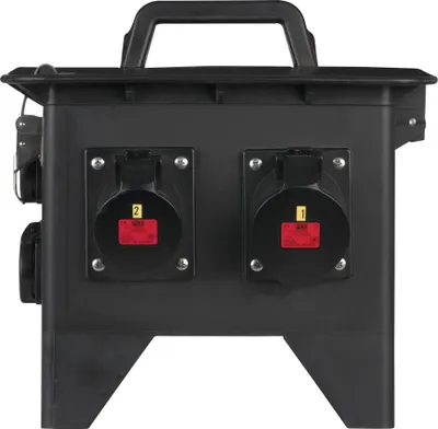 Zdjęcie produktu dla PCE MPD-832CEE Rozdzielacz zasilania CEE 32 A 8x Schuko - 2x CEE 16 A 5P