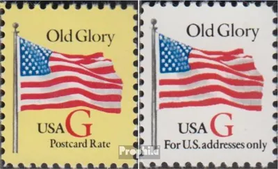 Produktbild von Briefmarken USA 1994 Mi 2532A-2533A (kompl.Ausg.) postfrisch Flaggen
