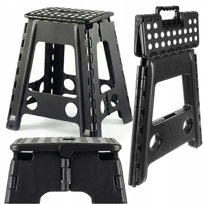Produktbild von Hocker, Klapphocker, Stufe, Rutschfeste Plattform, Treppenstufe, 100 Kg, 39 Cm